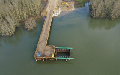 Interruption des travaux dans le lit mineur de la Loire