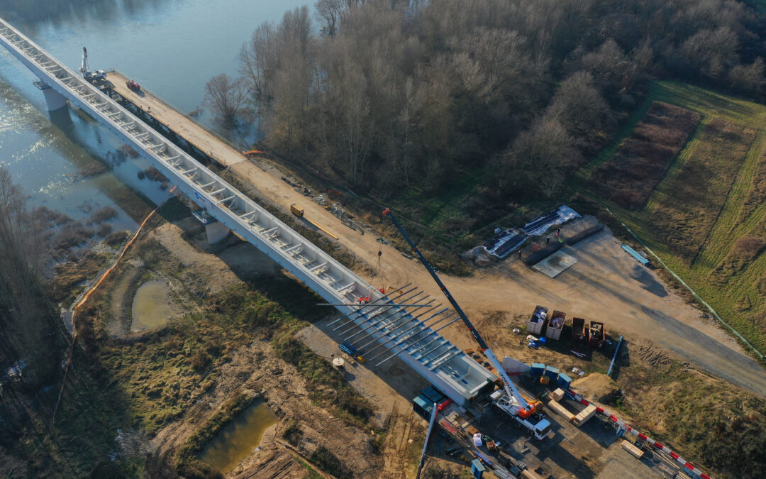 Dernière ligne droite des travaux de franchissement de la Loire